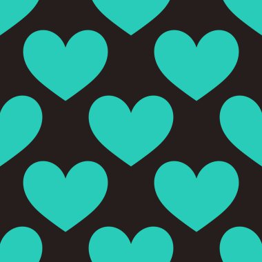 Koyu kahverengi arka planda mavi kalpler. Tertemiz geriye dönük desenler. Vektör illüstrasyonu.