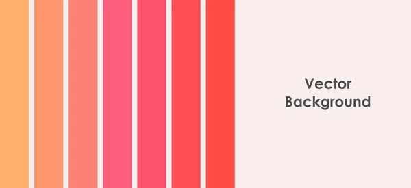 Rot Rosa Orange Farben Palette Streifen Hintergrund Vektorillustration — Stockvektor