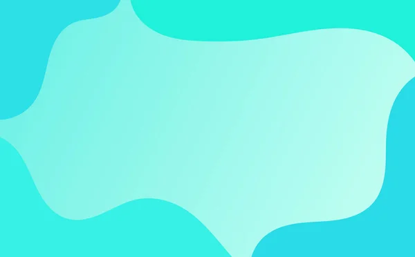 Blauw Turquoise Abstracte Golvende Achtergrond Vectorillustratie — Stockvector