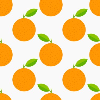 Portakallar dikişsiz. Vektör illüstrasyonu.