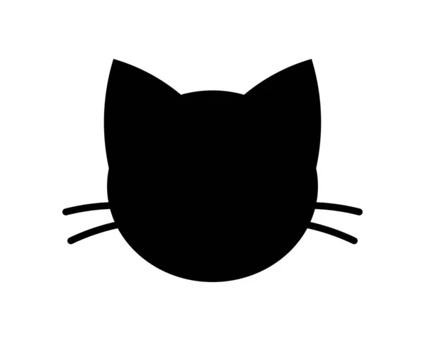 Icono Forma Cabeza Gato Ilustración Vectorial — Vector de stock