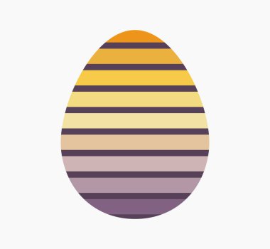 Paskalya yumurtası desenli dekorasyon. Vektör illüstrasyonu.