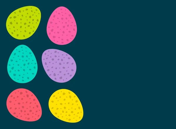 Easter Eggs Background Vector Illustration — Stock Vector