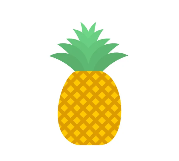 Tropikalna Ikona Owoców Ananasowych Ilustracja Wektora — Wektor stockowy