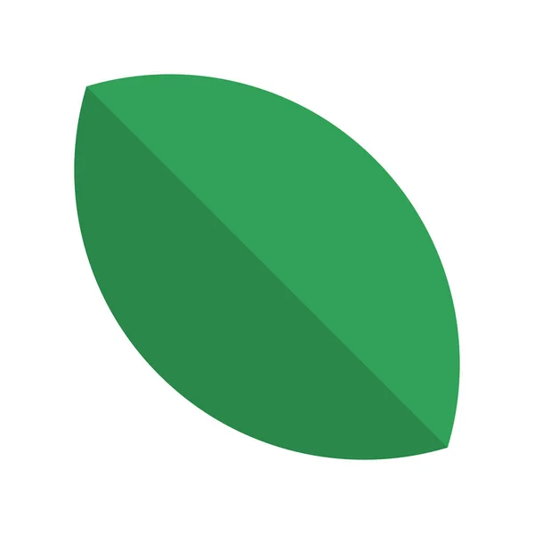 Green Leaf Icon Design Element Vector Illustration — Stock Vector