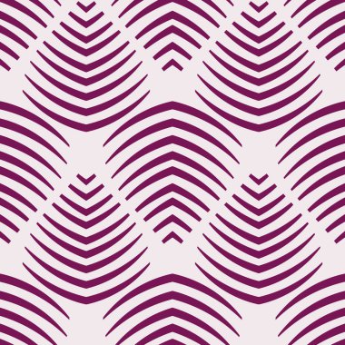 Soyut şekiller mor, pürüzsüz desenler oluşturur. Vektör illüstrasyonu.