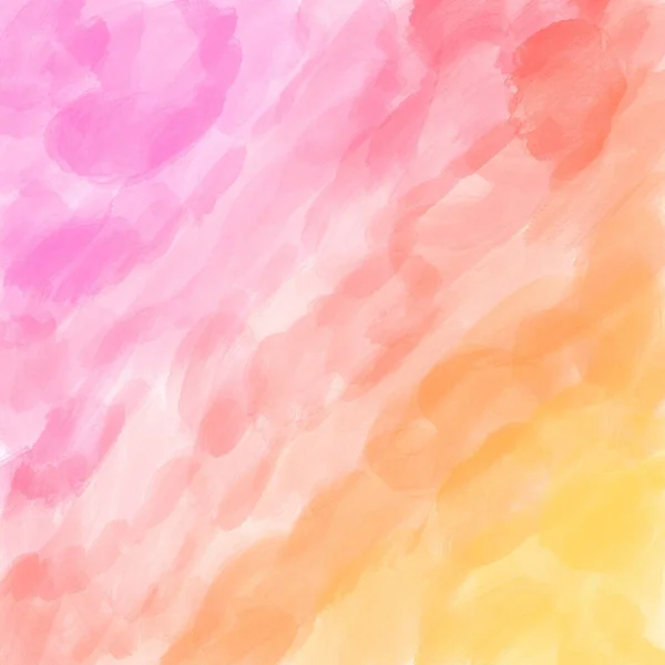Aquarell Rosa Und Gelb Farbverlauf Hintergrund Künstlerische Illustration — Stockfoto