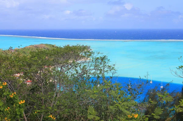 Lagune Der Insel Bora Bora Französische Polynesie — Stockfoto