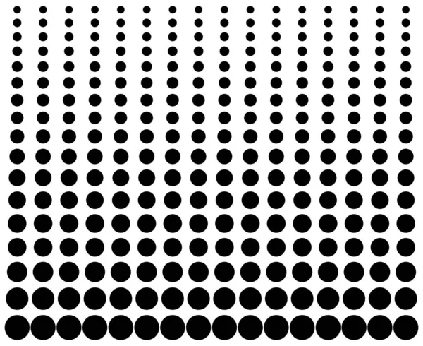 Halftone Vektor Illustrationsmuster Schwarzer Punkte — Stockvektor