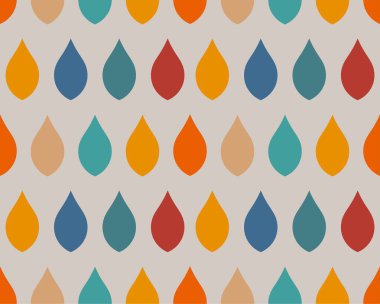 Renkli soyut geometrik desen. Sonbahar renk bırakır. Vektör illüstrasyonu.