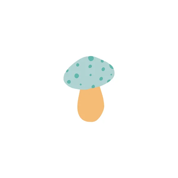 可爱的卡通蘑菇图标 儿童插图 — 图库矢量图片