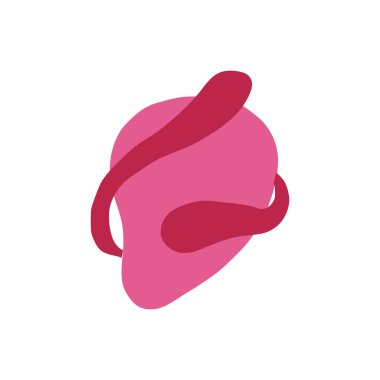 Pink Color Abstract Shapes for social media design, posters, t-shirts, web banner design. Vector illustration