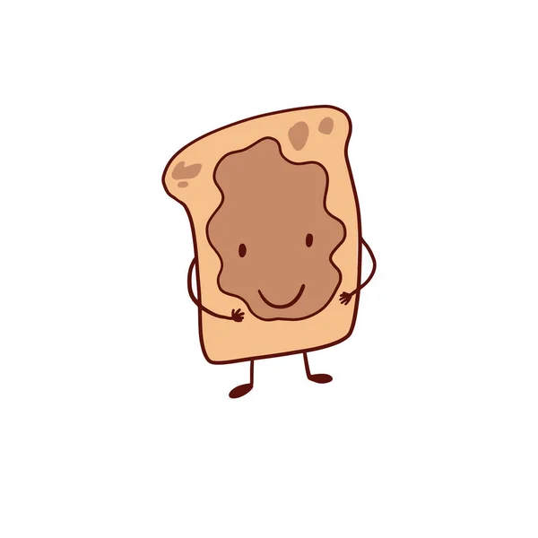 National Peanut Butter Lover Day Icons Doodle Cartoon Style Англійською — стоковий вектор