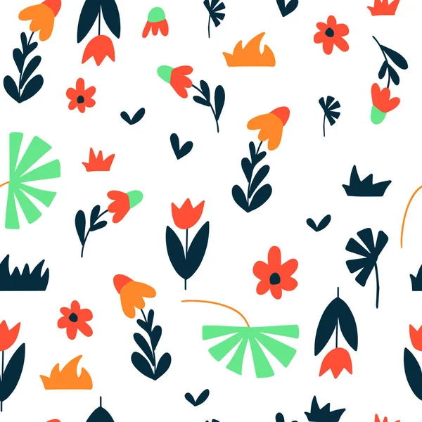 創造的なデザインのための春のイースターシームレスなパターン ベクトルイラスト — ストックベクタ