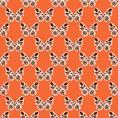 Kelebek ile mükemmel bir desen - vektör