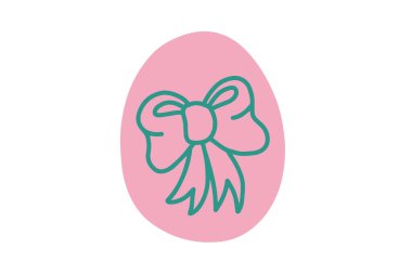 Düz Yapraklı ve Çiçekli Şirin Paskalya Yumurtaları Koleksiyonu