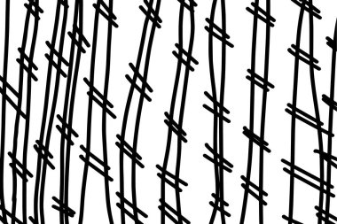 El yapımı çizgi dokuları. Karalamalar, yatay ve dalgalı vuruşlar. Yumurtadan çıkmanın farklı türleri