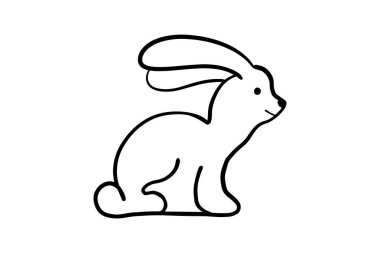 Şirin robot resim, tavşan hayvan karakteri.