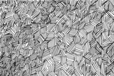 El yapımı çizgi dokuları. Karalamalar, yatay ve dalgalı vuruşlar. Yumurtadan çıkmanın farklı türleri