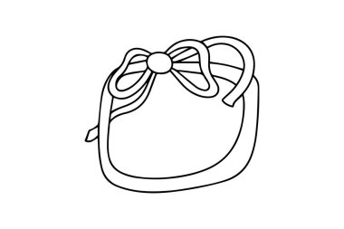 Kaprisli düğün bayrağı. Taslak El Çekim Kurdelesi Yay Çerçevesi