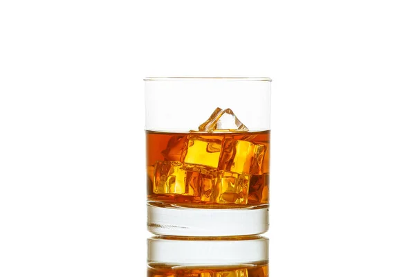 Vaso Whisky Dorado — Foto de Stock