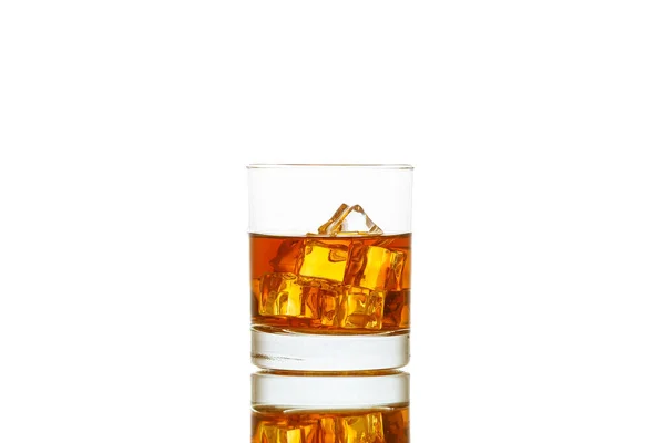 Vaso Whisky Dorado — Foto de Stock