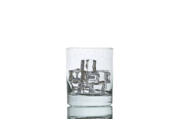 Bicchiere Con Cubetto Ghiaccio — Foto Stock