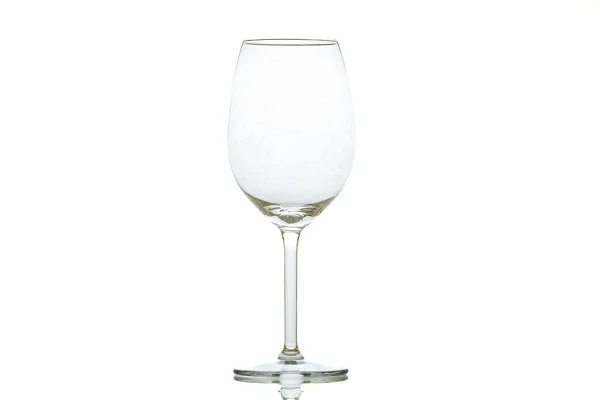 Sebuah Wineglass Pada Latar Belakang Putih — Stok Foto