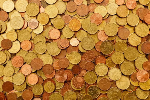Κέρματα Ευρώ Φόντο — Φωτογραφία Αρχείου