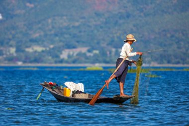 The fishermen of the Lake Inle in Myanmar