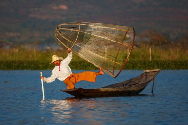 The fishermen of the Lake Inle in Myanmar