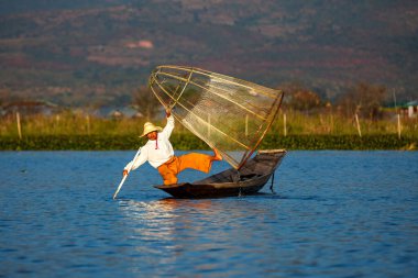 The fishermen of the Lake Inle in Myanmar