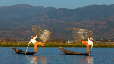 The fishermen of the Lake Inle in Myanmar