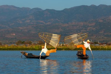 The fishermen of the Lake Inle in Myanmar