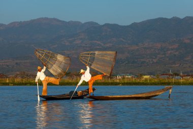 The fishermen of the Lake Inle in Myanmar