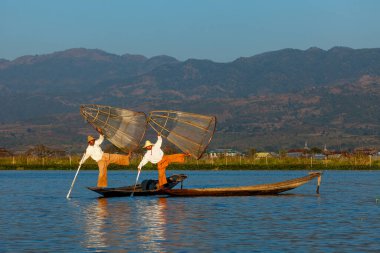 The fishermen of the Lake Inle in Myanmar
