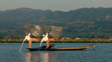 The fishermen of the Lake Inle in Myanmar