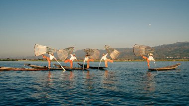 The fishermen of the Lake Inle in Myanmar