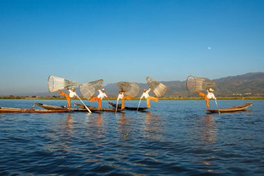 The fishermen of the Lake Inle in Myanmar
