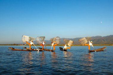 The fishermen of the Lake Inle in Myanmar