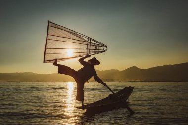 The fishermen of the Lake Inle in Myanmar