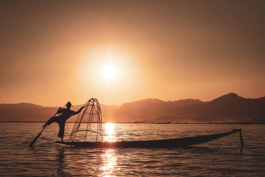 The fishermen of the Lake Inle in Myanmar
