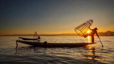 The fishermen of the Lake Inle in Myanmar