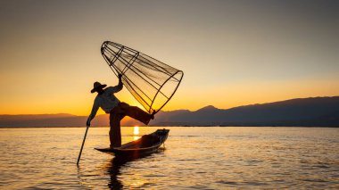 The fishermen of the Lake Inle in Myanmar