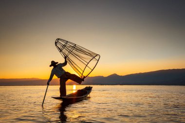 The fishermen of the Lake Inle in Myanmar