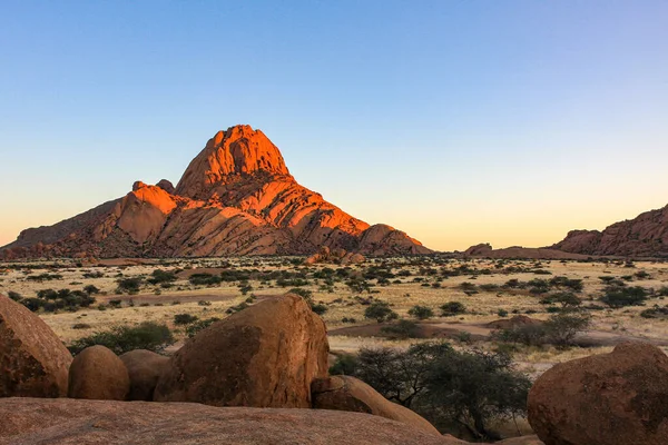 Гора Шпицкоппе Намибии Стоковая Картинка