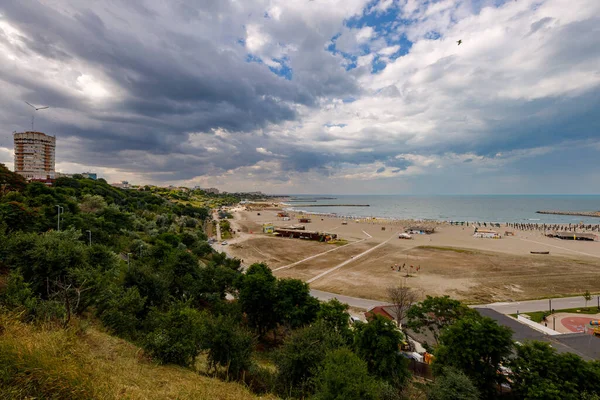 Пляж Константи Біля Чорного Моря Румунії — стокове фото