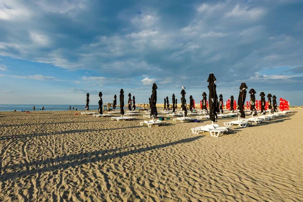 Пляж Констанца Черном Море Румынии Июня 2022 Года — стоковое фото