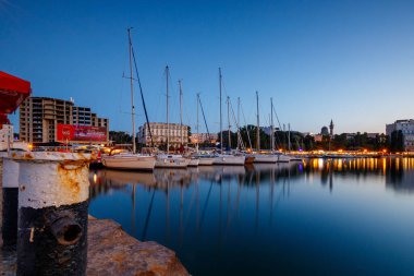 Romanya 'nın Karadeniz kıyısındaki Köstence Limanı, 24 Haziran 2023