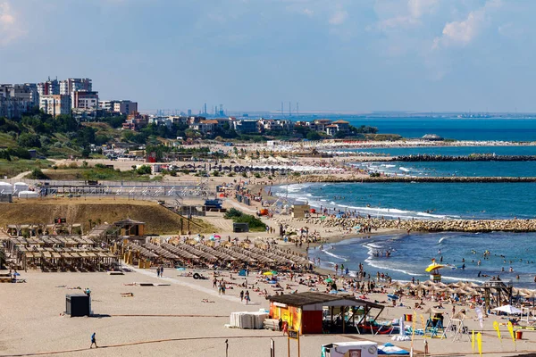 Pantai Constanta Laut Hitam Rumania Juni 2022 — Stok Foto